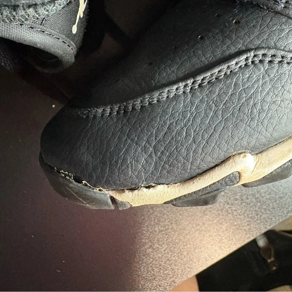 5.5 Nike‎ Air Jordan 1 Mid Youth Black Rubber Cleats HF6883001 baseball football